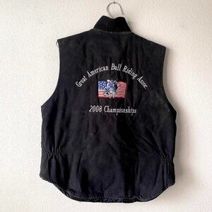 2008 Bull Riding Championship Embroidered Vest Jacket Small